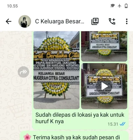 Pengiriman Papan Bunga Duka Alor